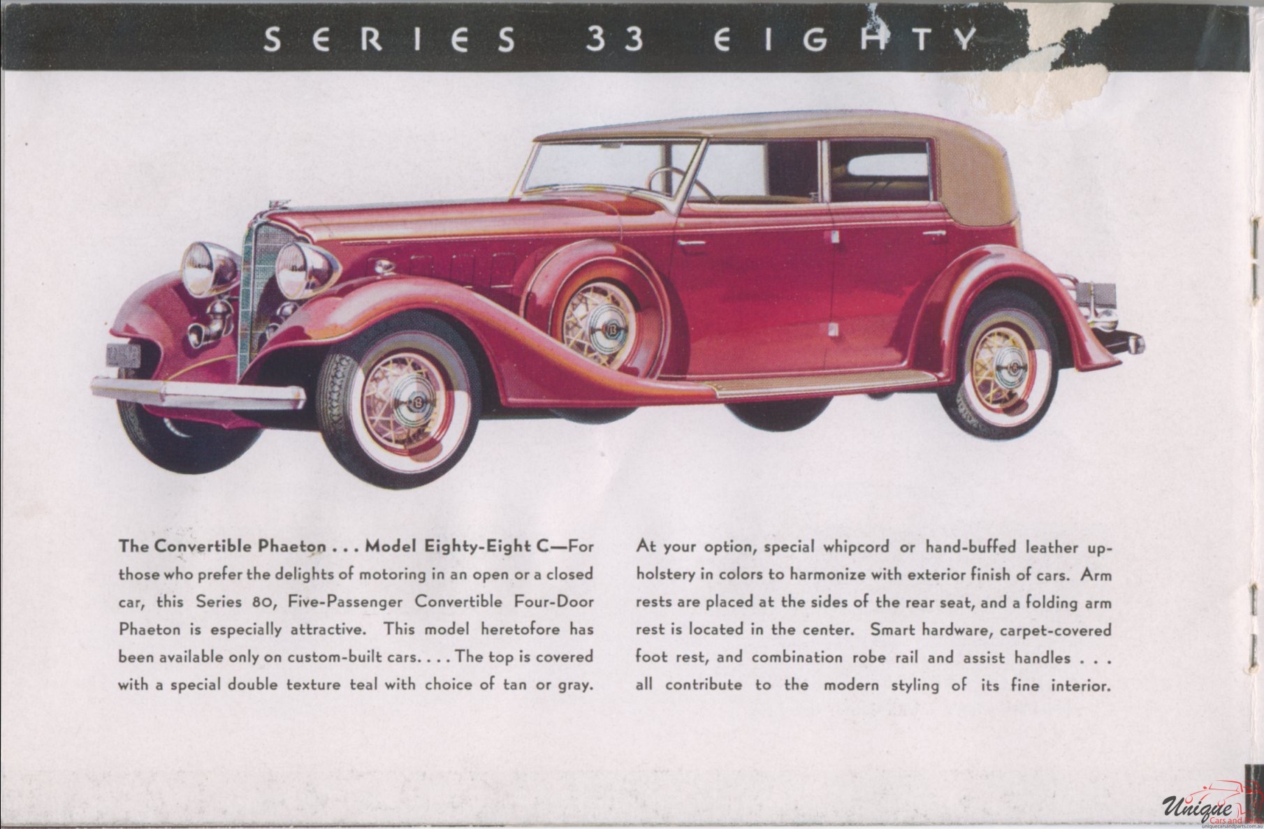1933 Buick Brochure Page 4